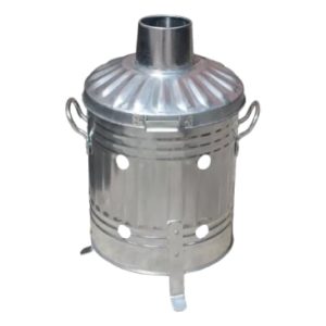 15 Litre Mini Galvanised Incinerator - Small Mini Waste Burner