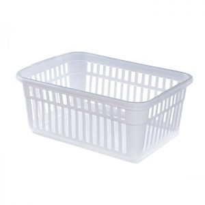37cm Clear Plastic Handy Storage Basket