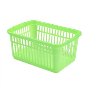 25cm Lime Green Plastic Handy Storage Basket