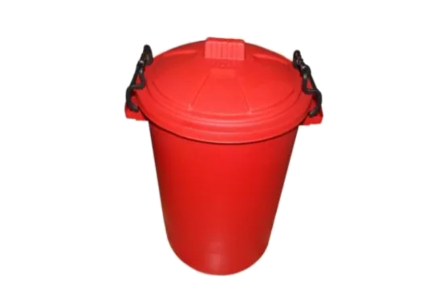 Buy 85 Litre Red Plastic Outdoor Bin Plastic Storage Boxes