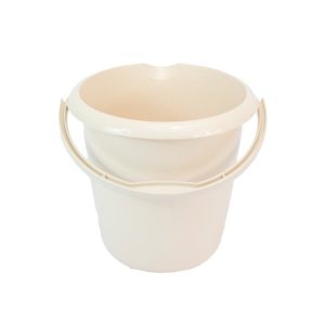 13 Litre Oatmeal Plastic Bucket