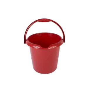 13 Litre Red Plastic Bucket