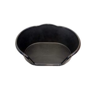 Heavy Duty Basket Cosy Extra Large Plastic Pet Bed – Black