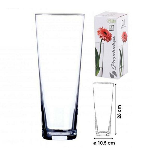 Clear Glass Comtemporary Vase Collection Plastic Storage Boxes