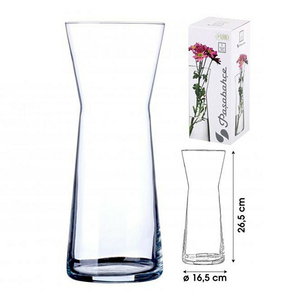 Clear Glass Comtemporary Vase Collection Plastic Storage Boxes