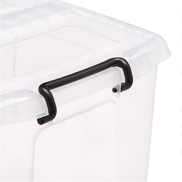40L Storage Boxes with Clips Plastic Storage Boxes