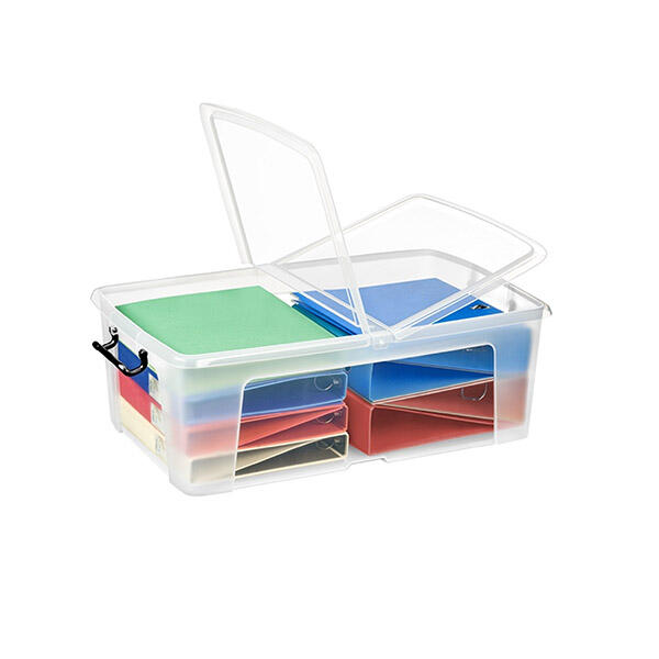 50L Storage Boxes with Clips Plastic Storage Boxes