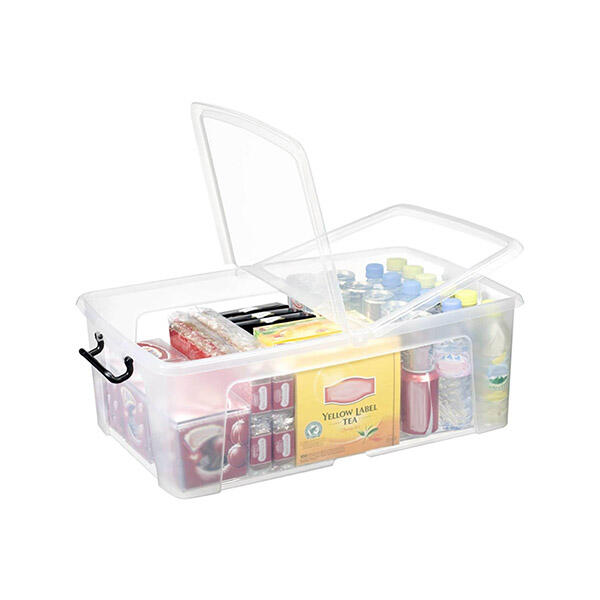 50L Storage Boxes with Clips Plastic Storage Boxes