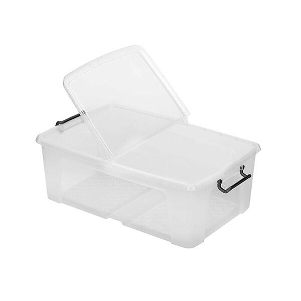 50L Storage Boxes with Clips Plastic Storage Boxes