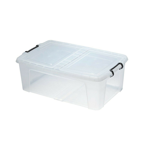50L Storage Boxes with Clips Plastic Storage Boxes